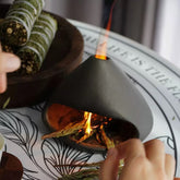 apanese wabi-sabi style aromatherapy burner for sage and incense
